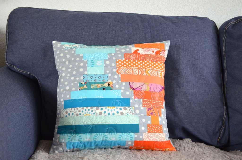 Orange and Turquoise Cushion